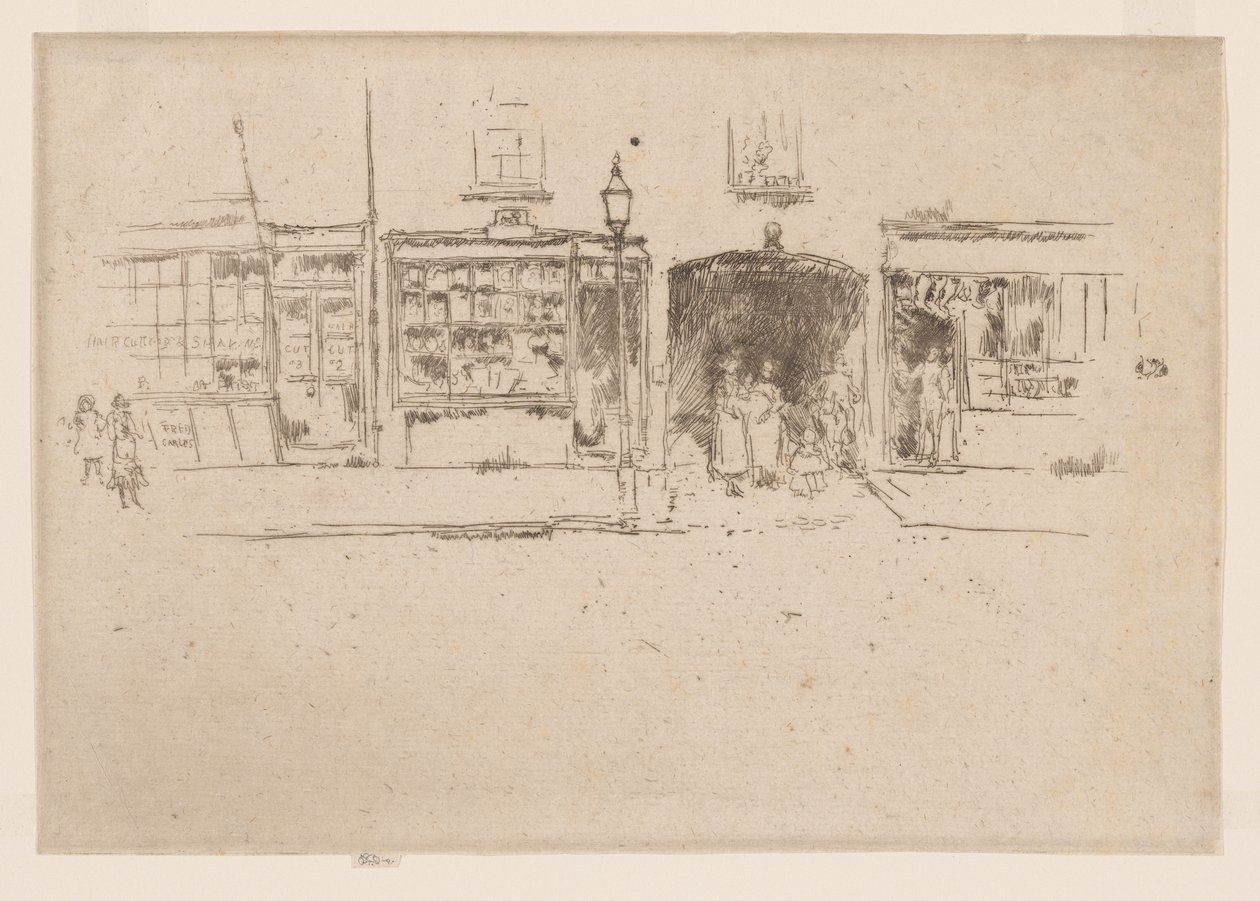 Le salon de coiffure, Chelsea, vers 1886-88 - James Abbott McNeill Whistler