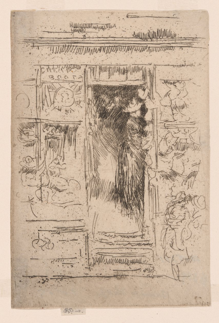 La Boutique de Bonnets, vers 1884-86 - James Abbott McNeill Whistler