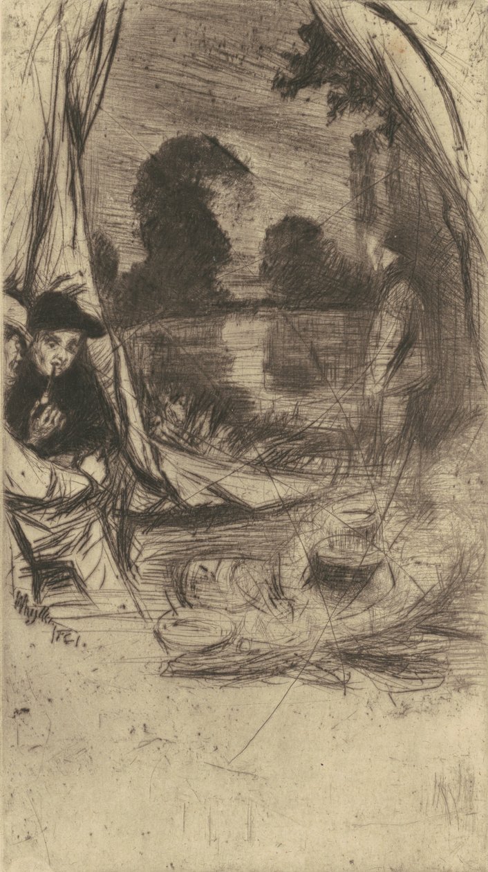 Le camp, 1861 publié en 1879 - James Abbott McNeill Whistler