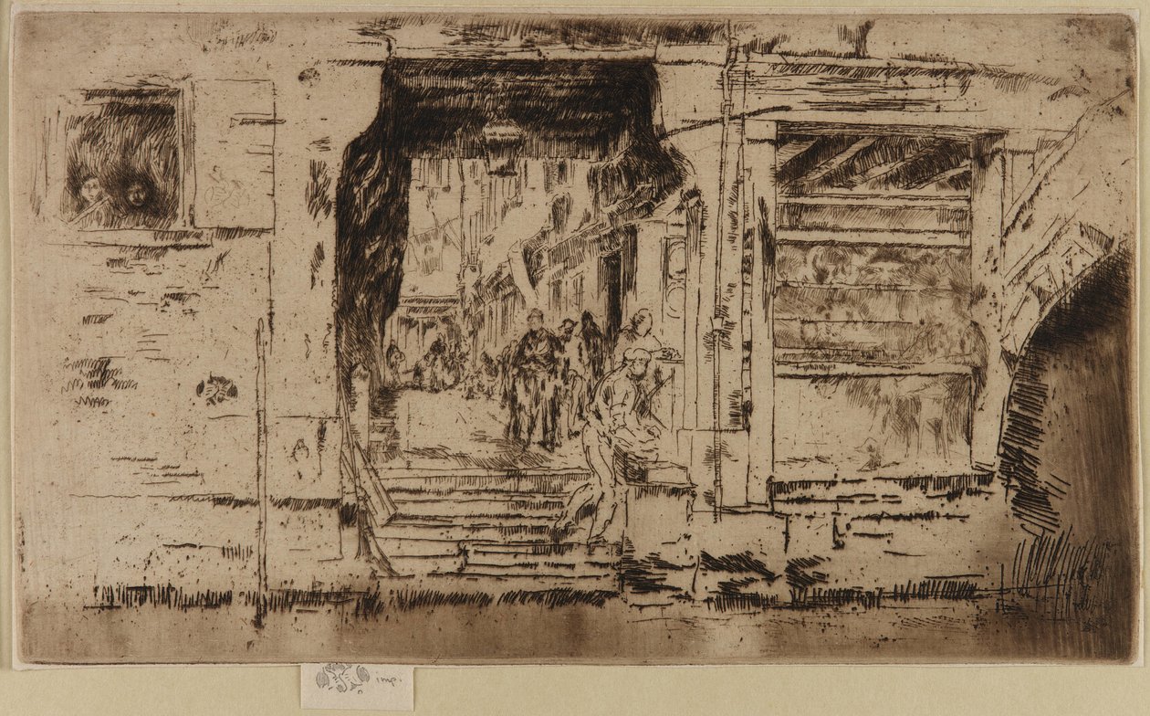 La poissonnerie, Venise, 1879-1880 - James Abbott McNeill Whistler