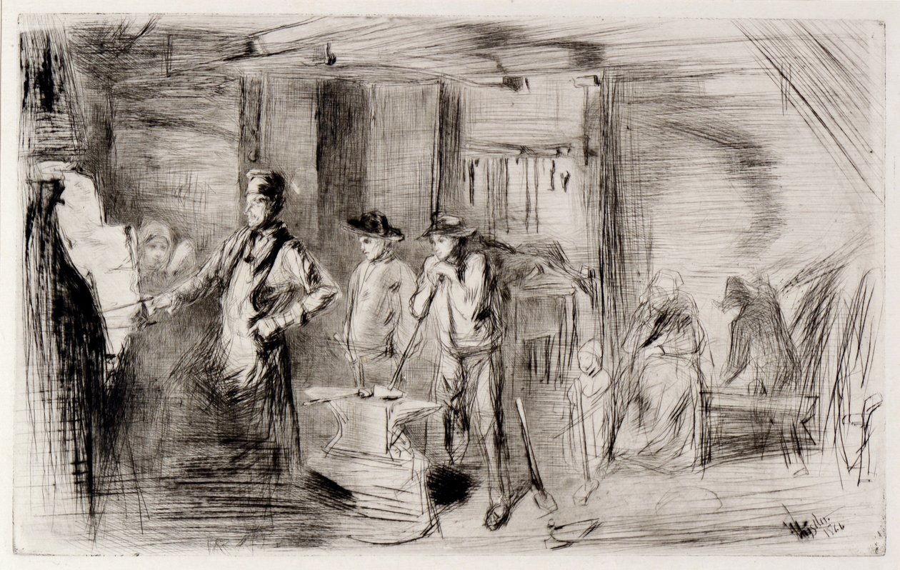 La Forge - James Abbott McNeill Whistler