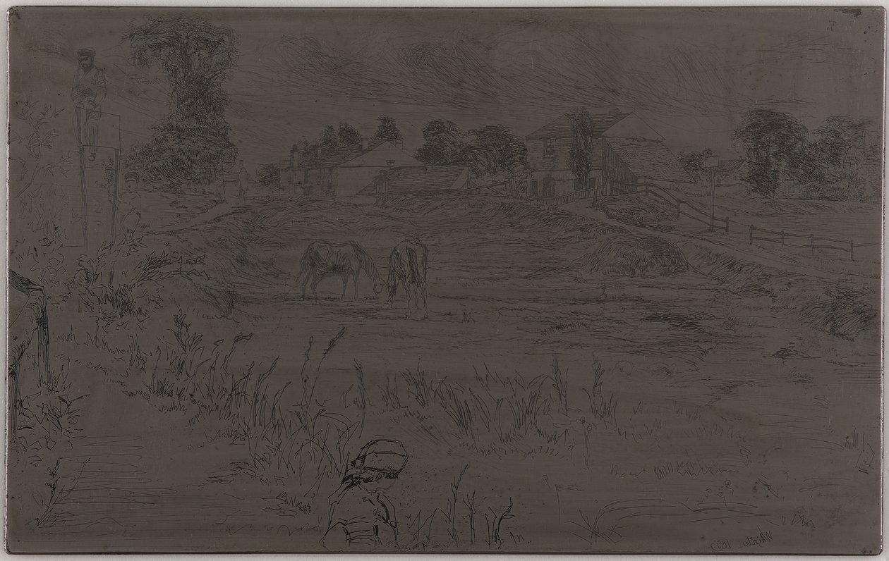 Le paysage avec le cheval, 1859 - James Abbott McNeill Whistler