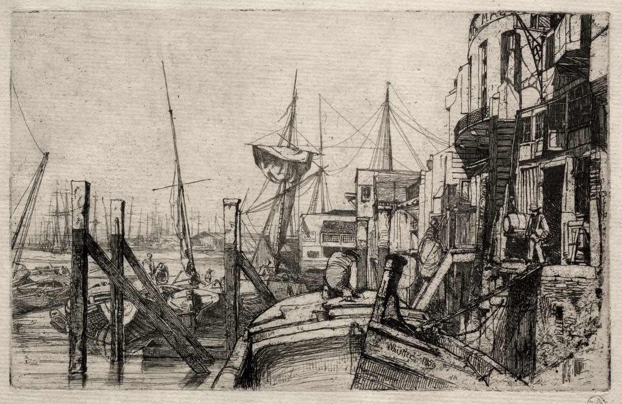 Le Limehouse, 1871 - James Abbott McNeill Whistler