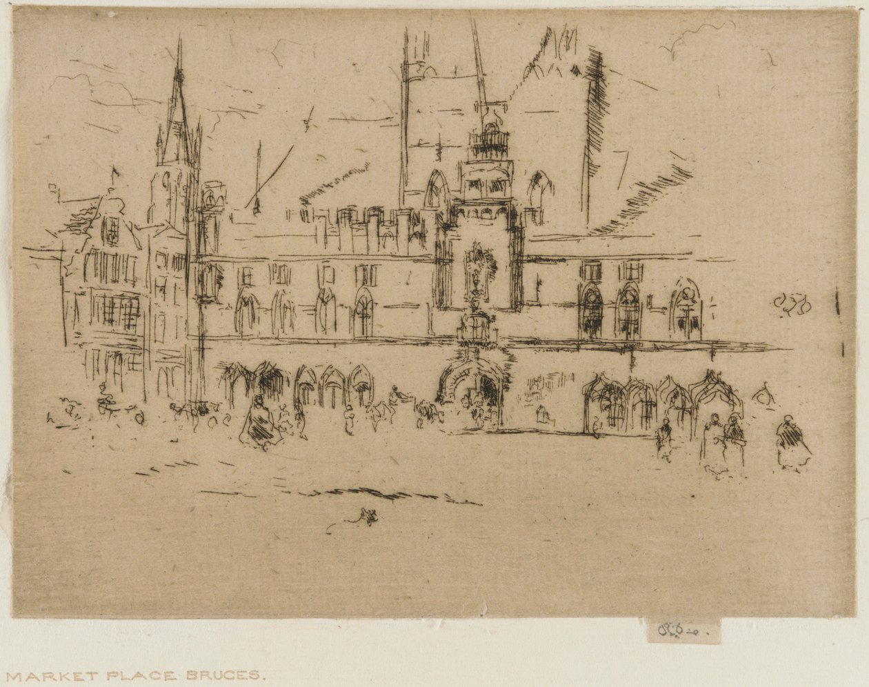 Le Marché, Bruges, 1887 - James Abbott McNeill Whistler