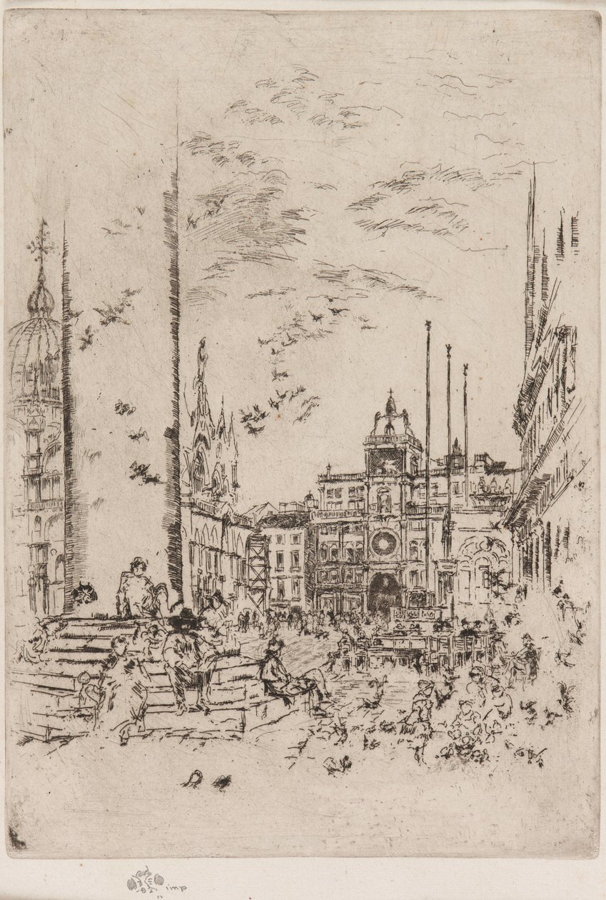 La Piazzetta - James Abbott McNeill Whistler