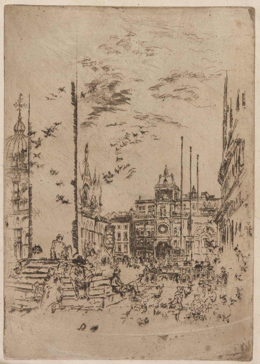 La Piazzetta - James Abbott McNeill Whistler