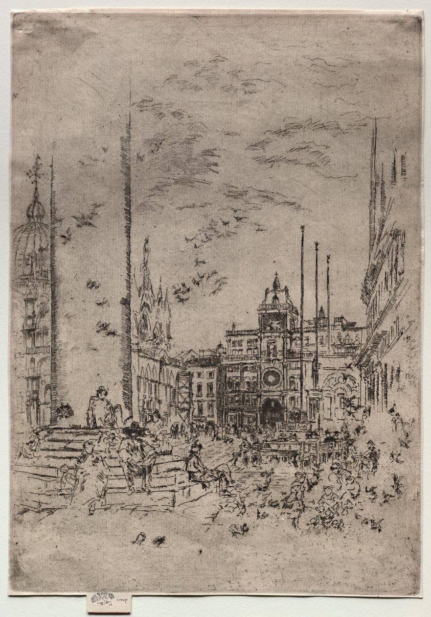 La Piazzetta, 1880 - James Abbott McNeill Whistler