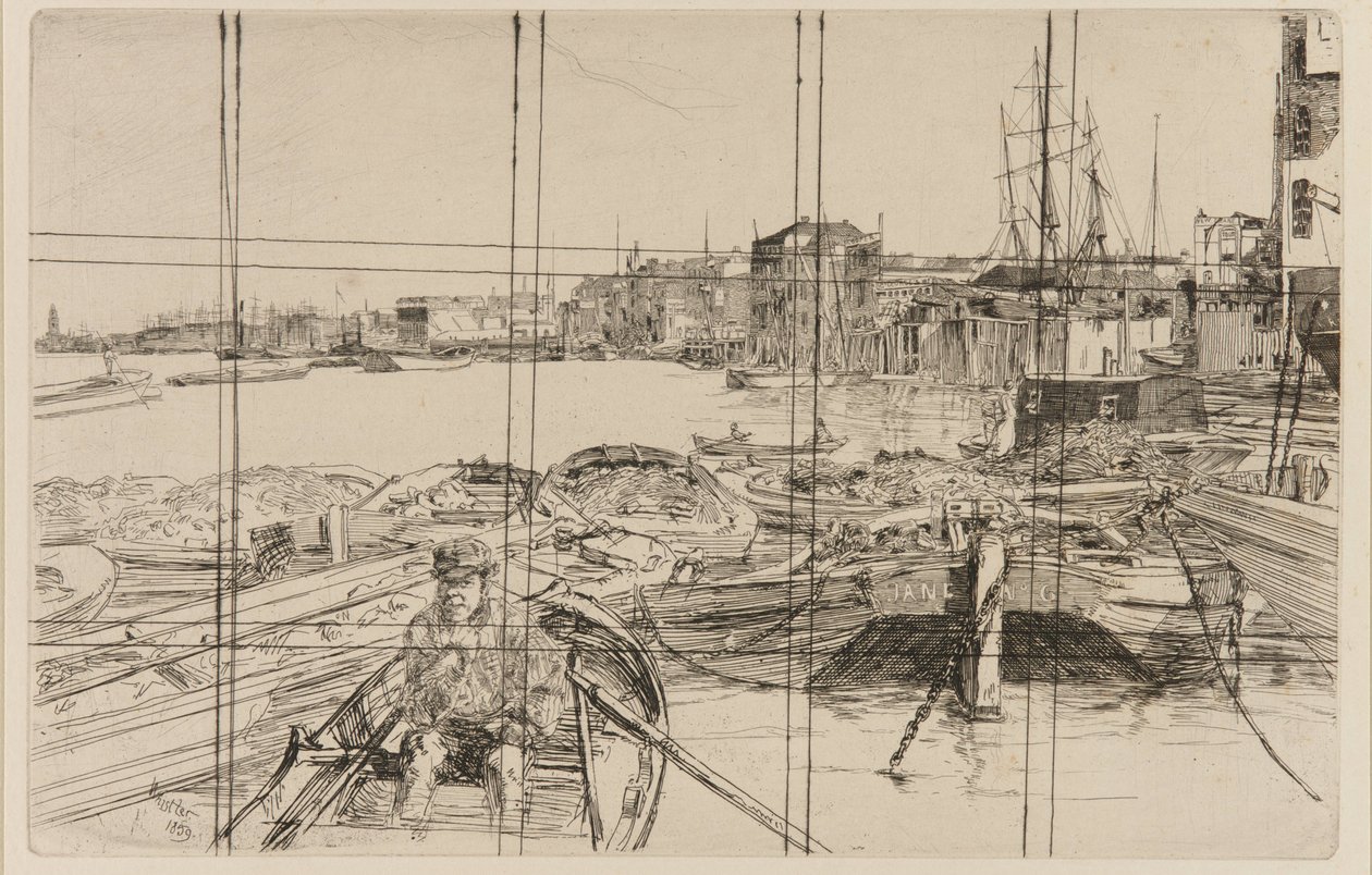 La piscine, 1859 - James Abbott McNeill Whistler