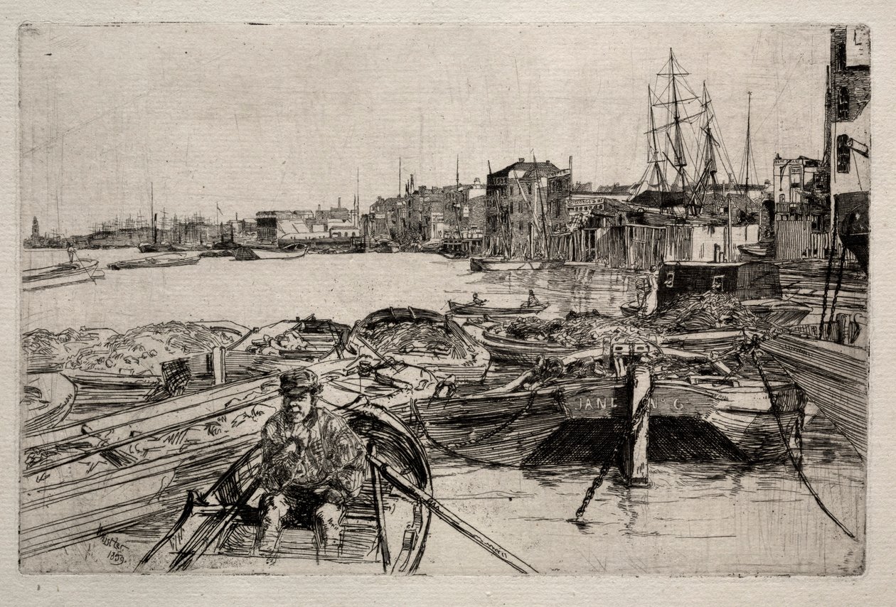 La piscine, 1859 - James Abbott McNeill Whistler