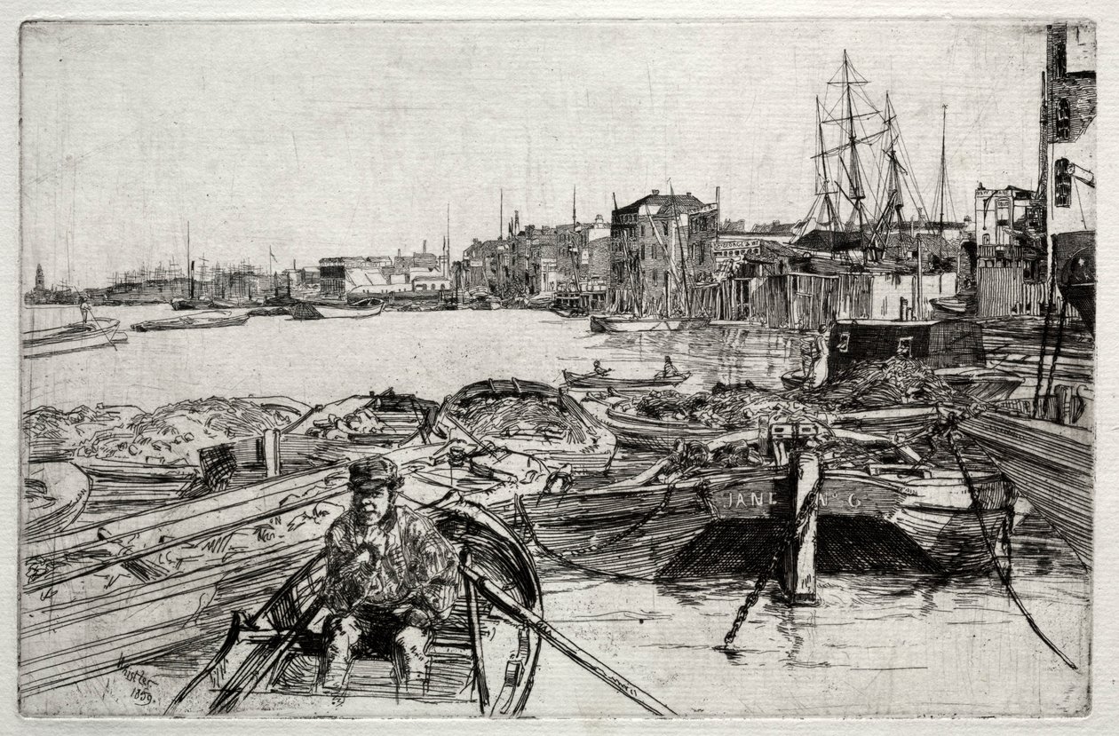 La piscine, 1859 - James Abbott McNeill Whistler