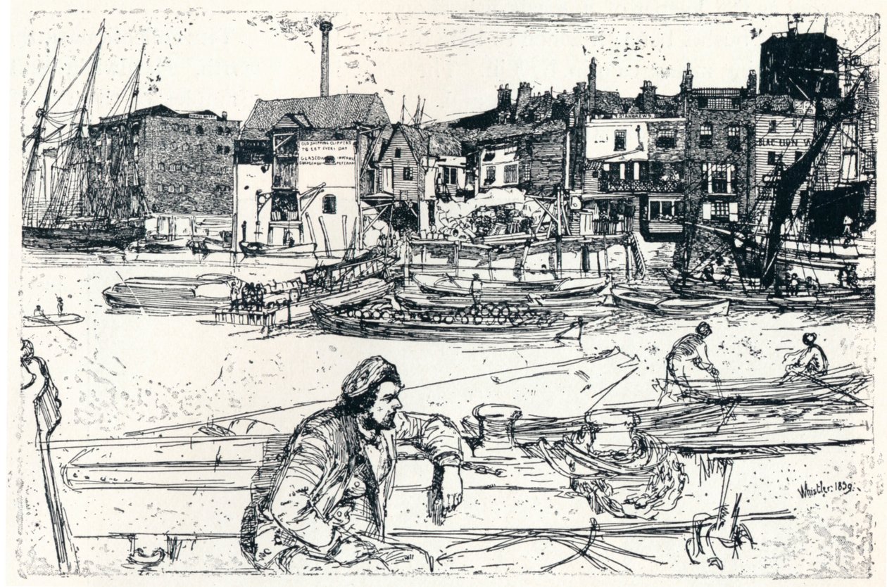 Le bassin de Londres, 1859 - James Abbott McNeill Whistler