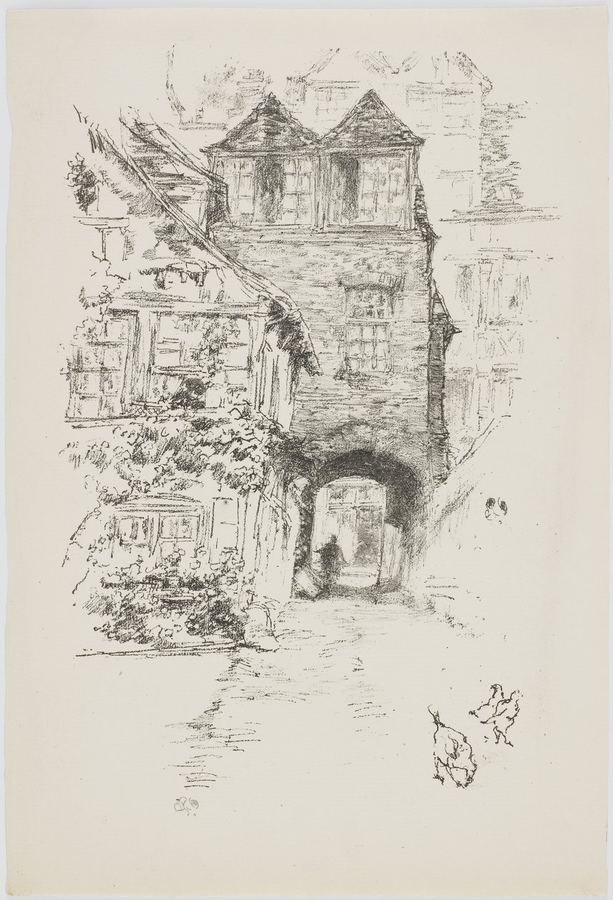 La Maison du Prêtre, Rouen, 1894-95 - James Abbott McNeill Whistler