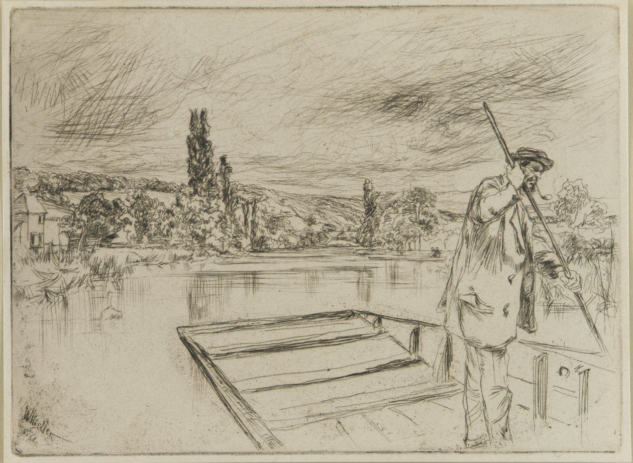 La barque, 1861 - James Abbott McNeill Whistler