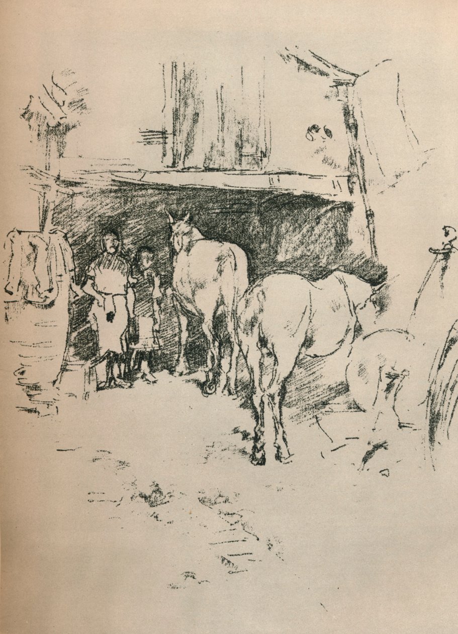 La cour des forgerons, 1895 - James Abbott McNeill Whistler