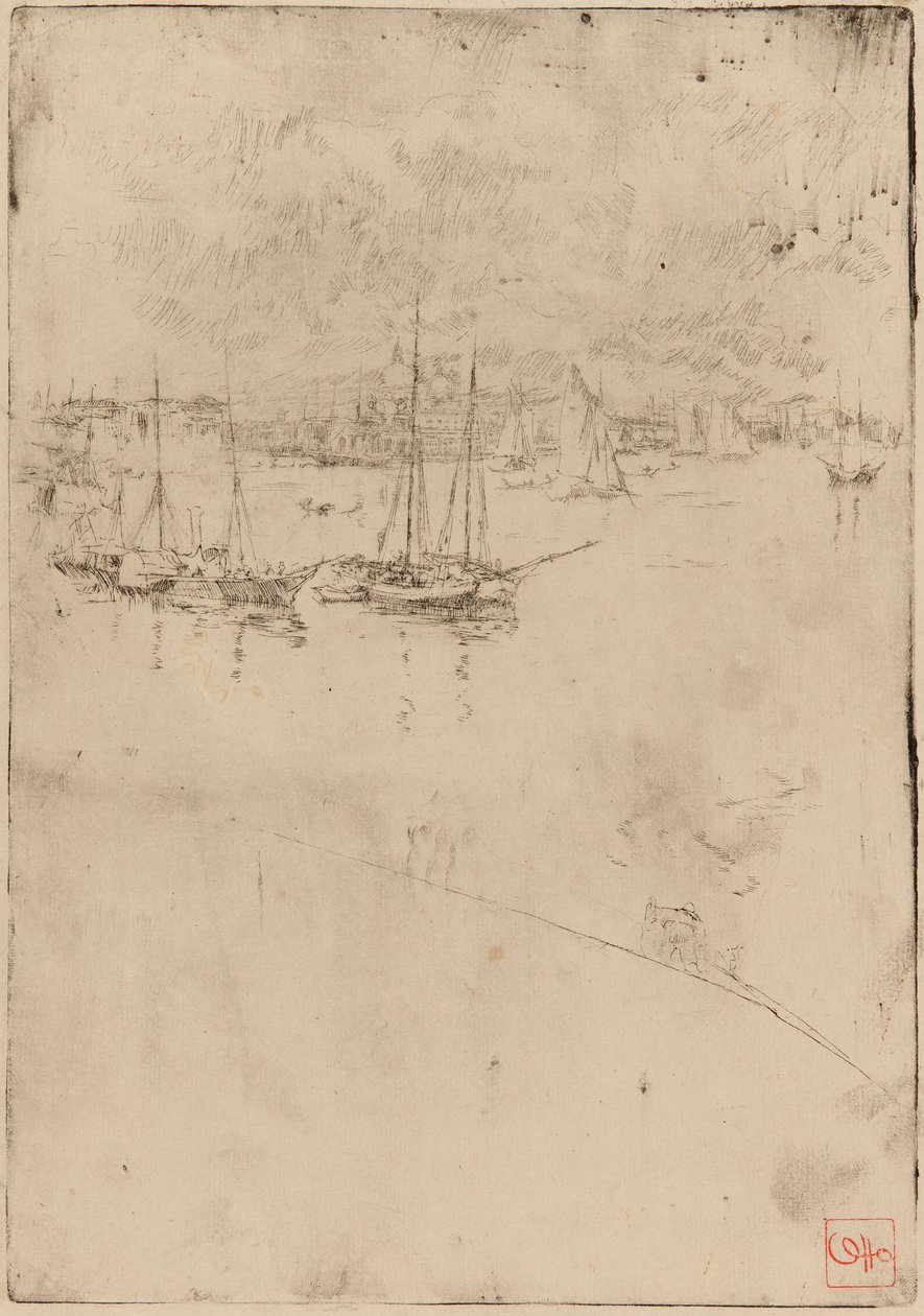 Le bateau à vapeur, Venise, 1879-1880 - James Abbott McNeill Whistler
