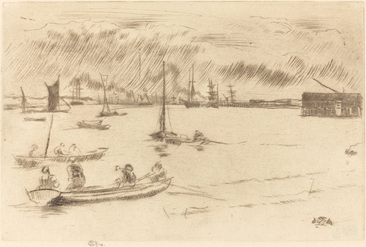La Tamise vers Erith, c. 1877 - James Abbott McNeill Whistler