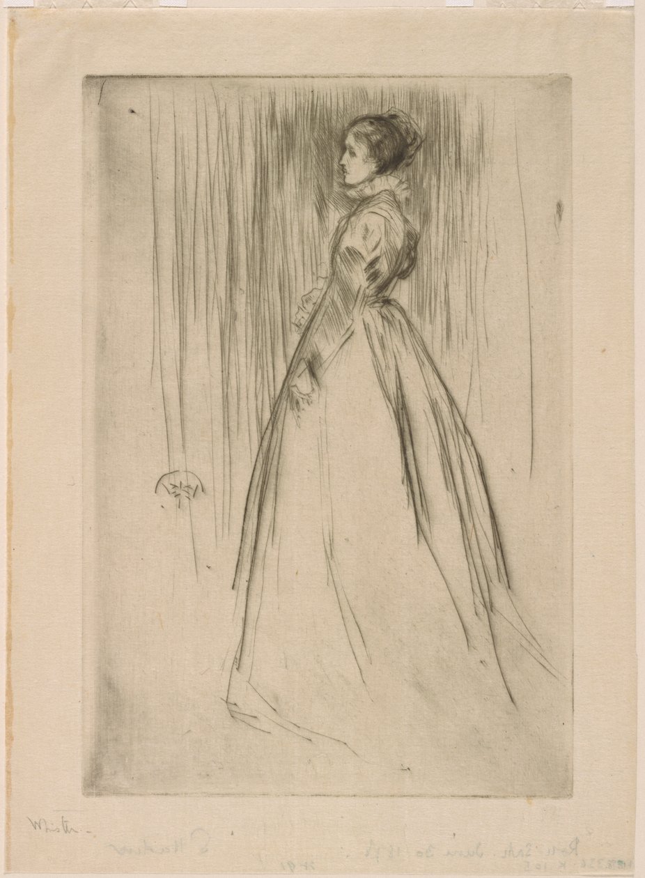La robe de velours Mme Leyland - James Abbott McNeill Whistler