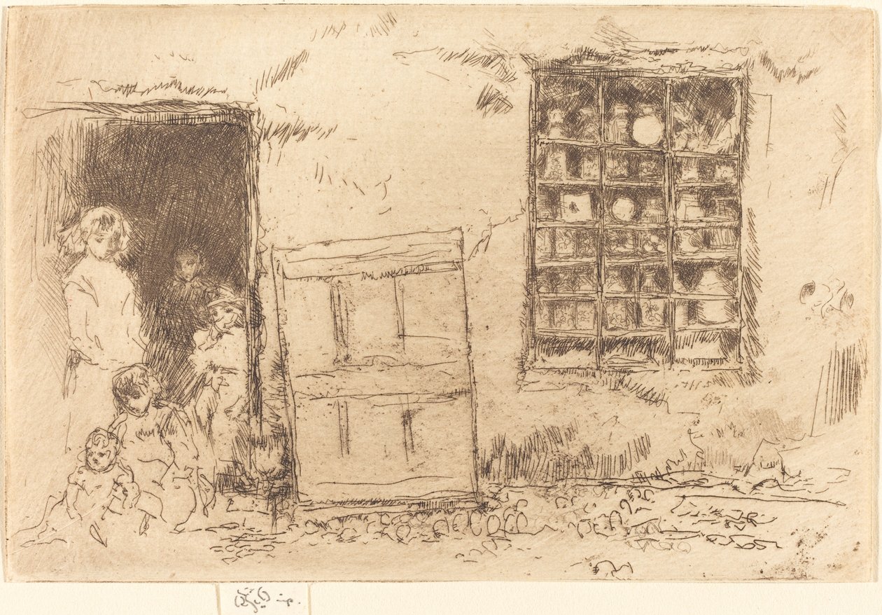 La Boutique de douceurs du village, 1887 - James Abbott McNeill Whistler