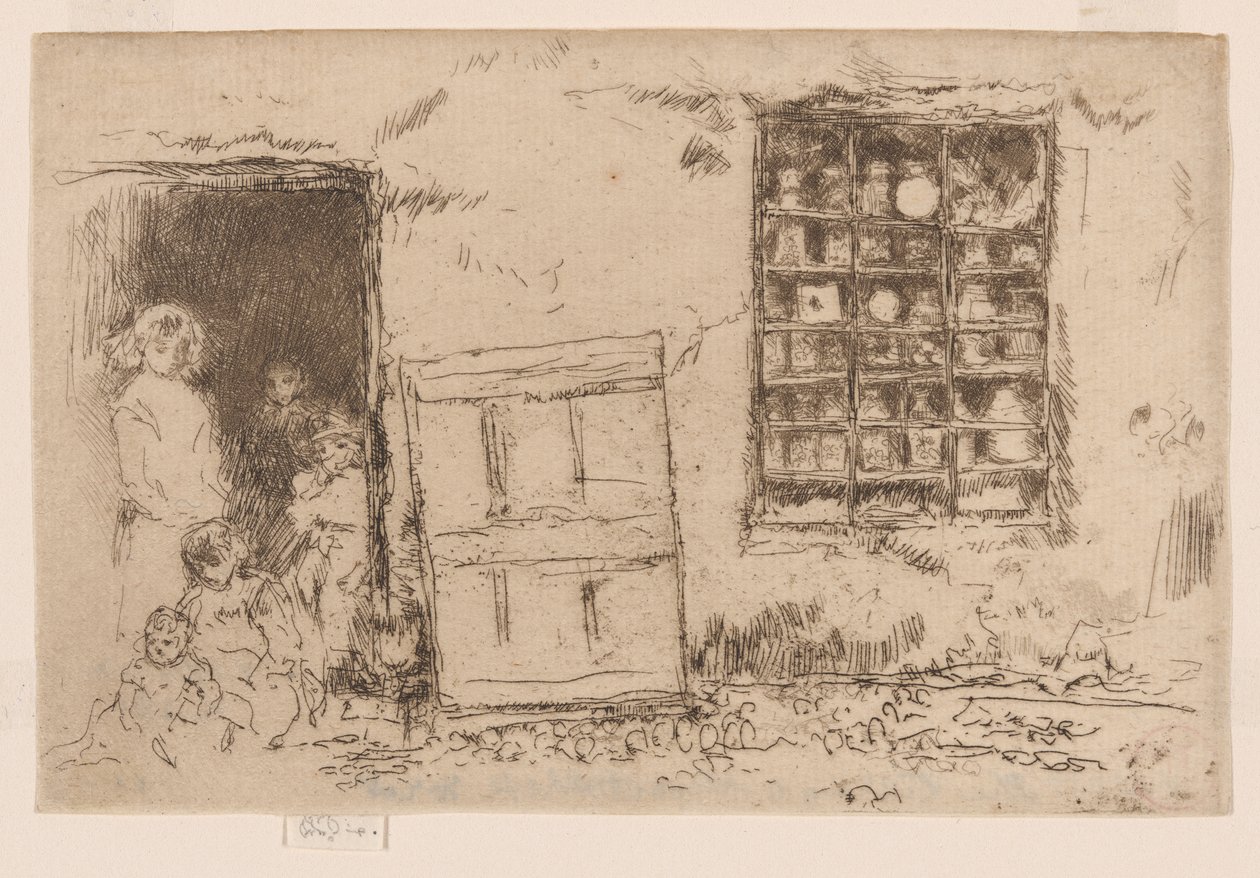 La boutique de bonbons du village, vers 1884-86 - James Abbott McNeill Whistler