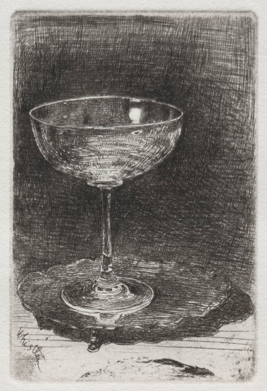 Le Verre de vin - James Abbott McNeill Whistler