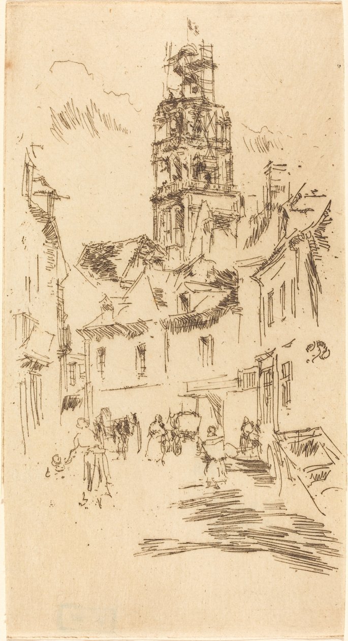 Tour Saint-Antoine, Loches - James Abbott McNeill Whistler