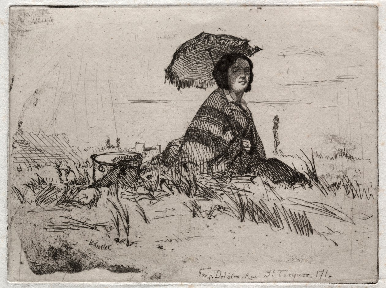 Douze eaux-fortes de la nature : En plein soleil, 1858 - James Abbott McNeill Whistler