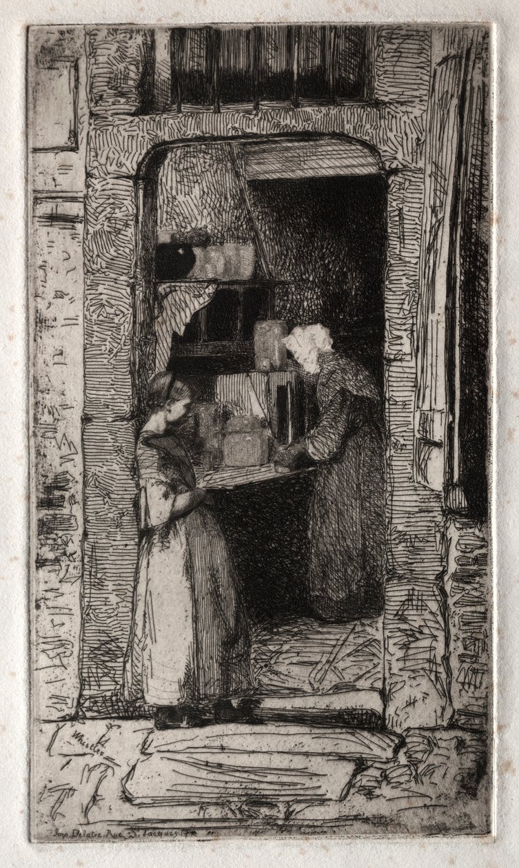 Douze eaux-fortes de la nature : La Marchande de Moutarde, 1858 - James Abbott McNeill Whistler