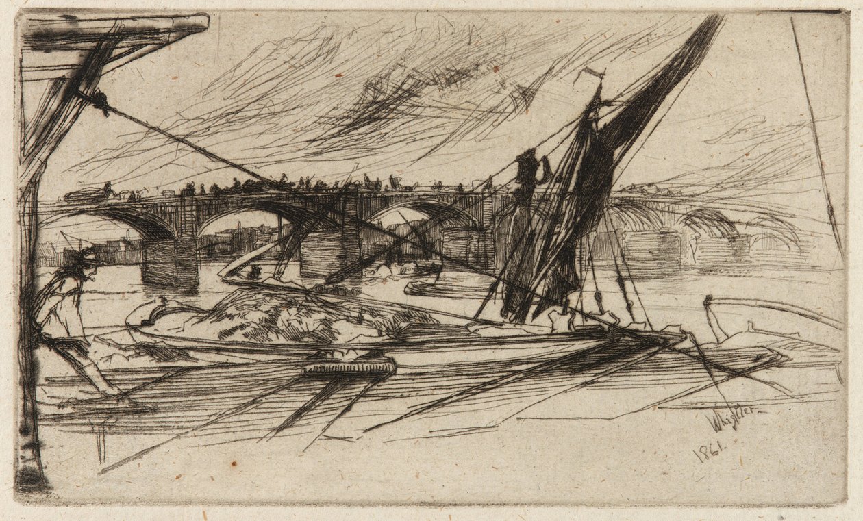 Pont de Vauxhall, 1861 - James Abbott McNeill Whistler