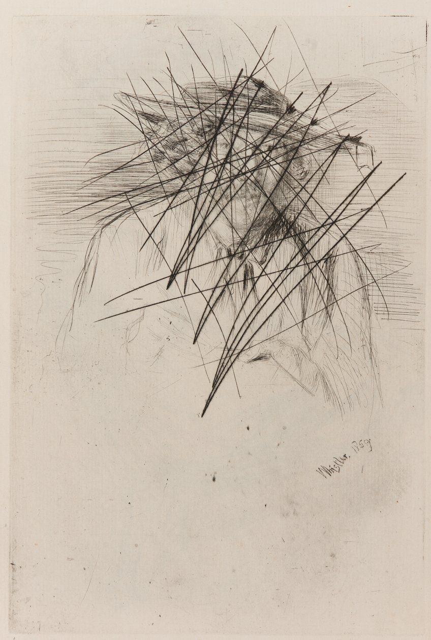 Whistler avec un chapeau, 1859 - James Abbott McNeill Whistler