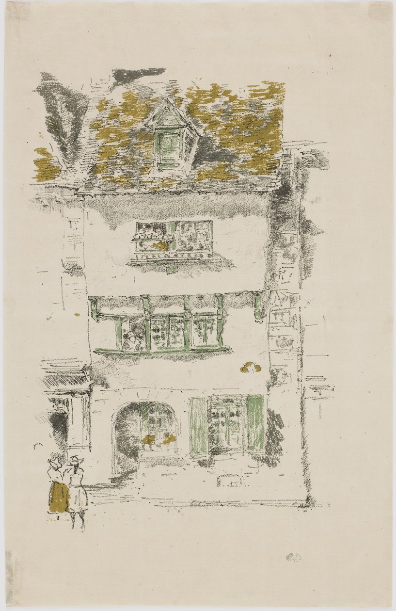 Maison jaune, Lannion, 1893 - James Abbott McNeill Whistler