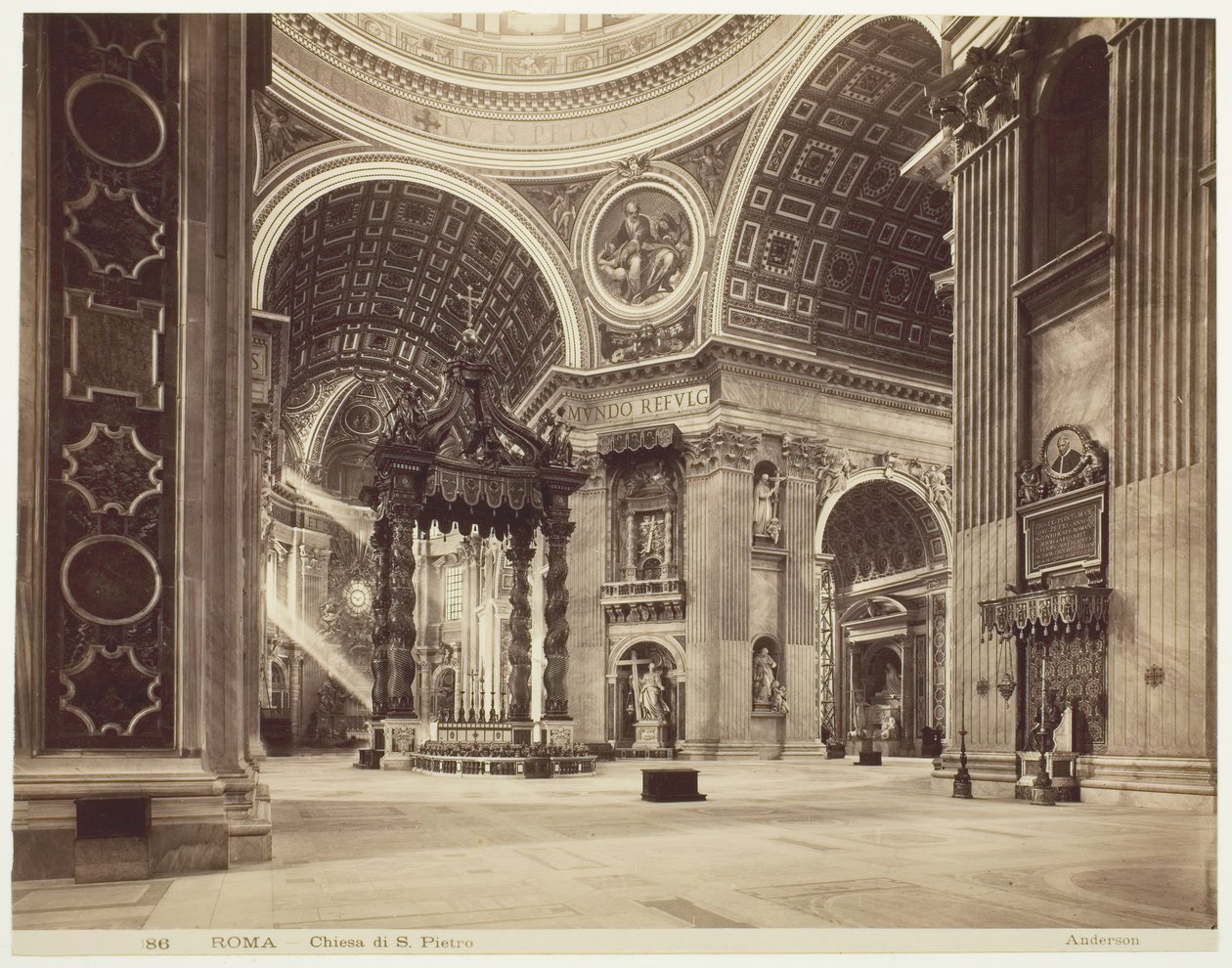 Église de Saint-Pierre, Rome, vers 1870 - James Anderson