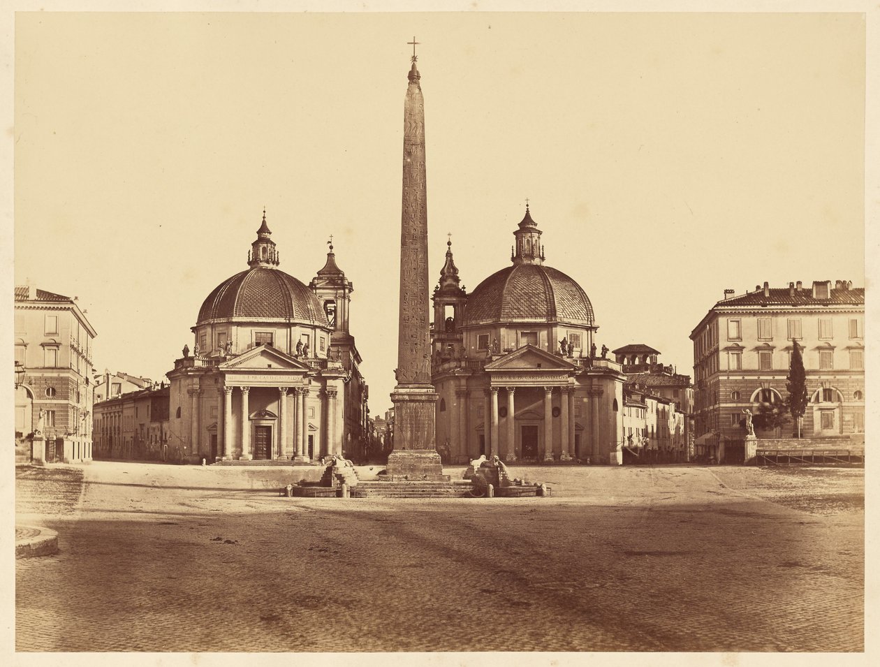 Vue de la piazza del Popolo - James Anderson
