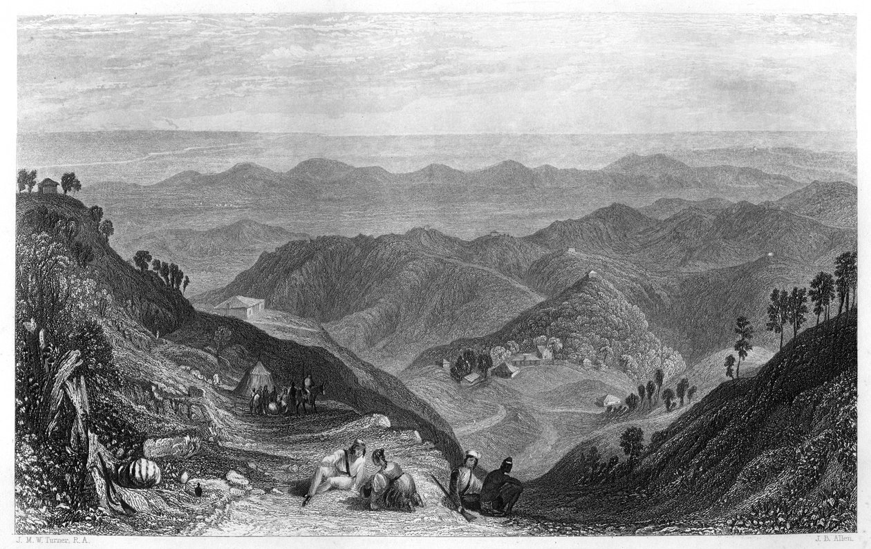 Mussoorie et la vallée de Dhoon, Inde, c. 1860 - James B. Allen