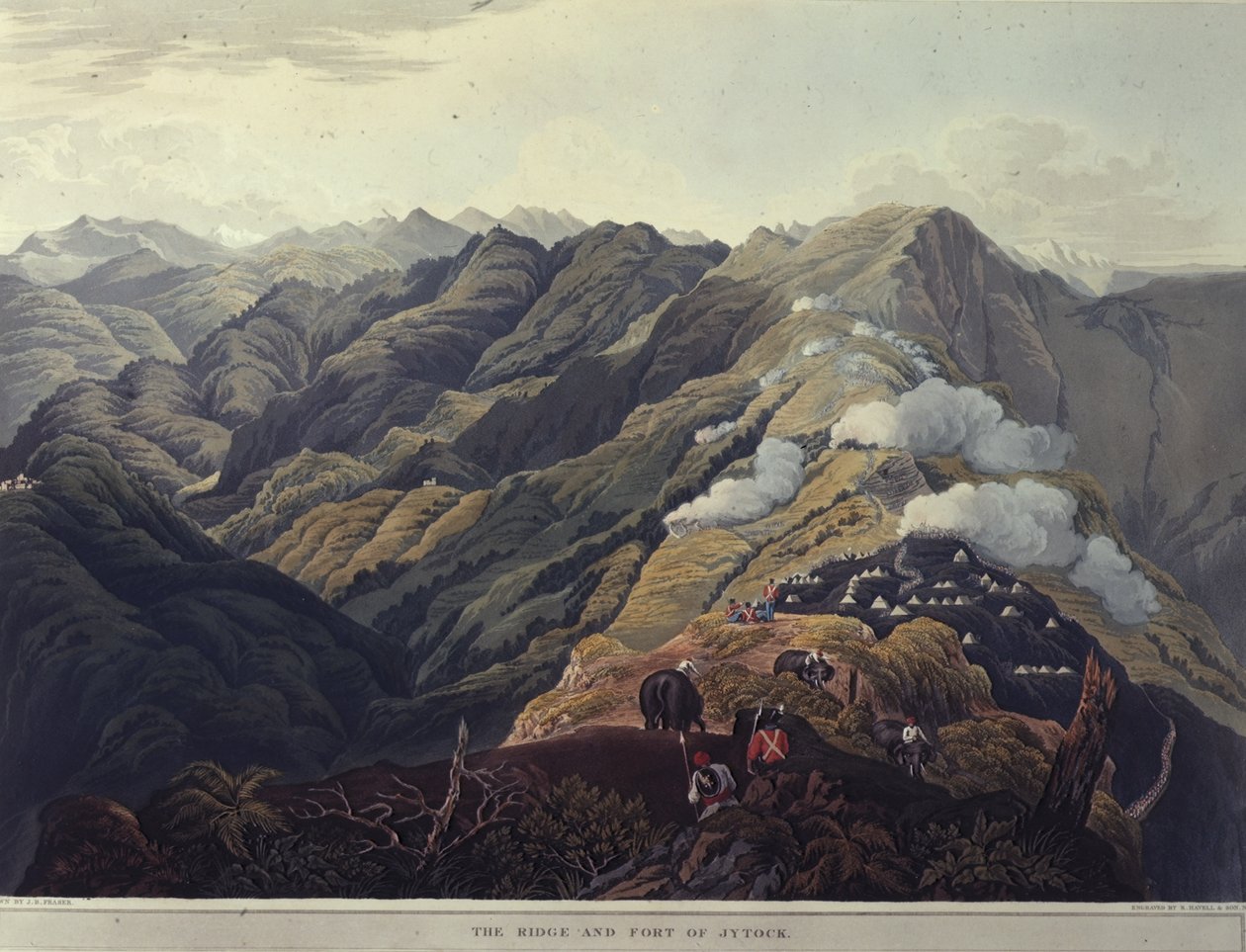 La crête et le fort de Jytock, de 