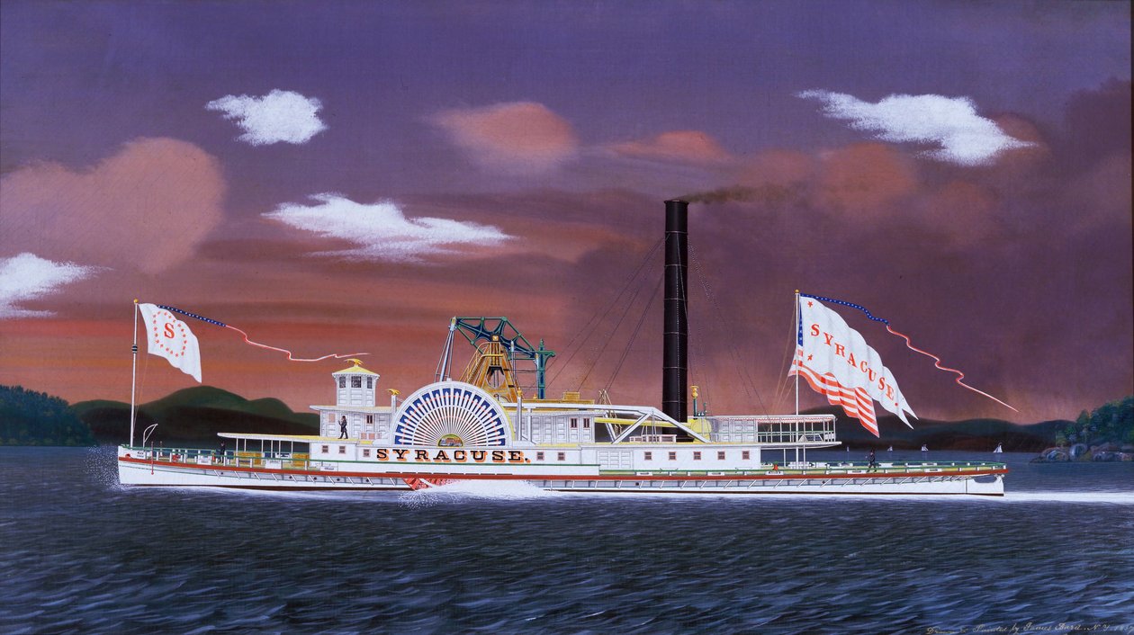 Le bateau à vapeur Syracuse - James Bard