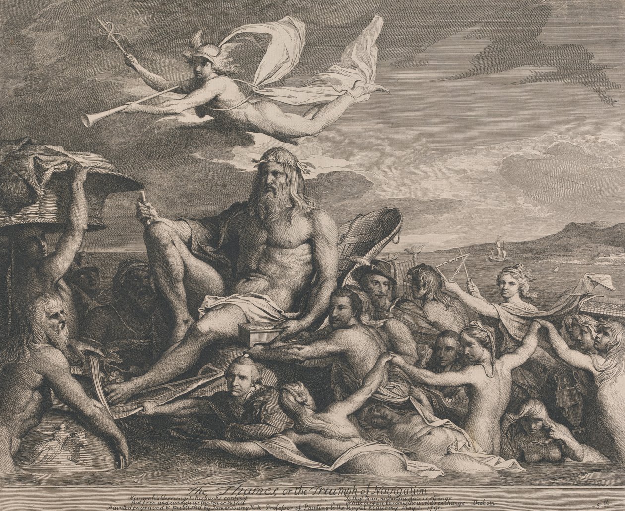 La Tamise ou le Triomphe de la Navigation (Conceptions pour la Grande Salle de la Société pour l