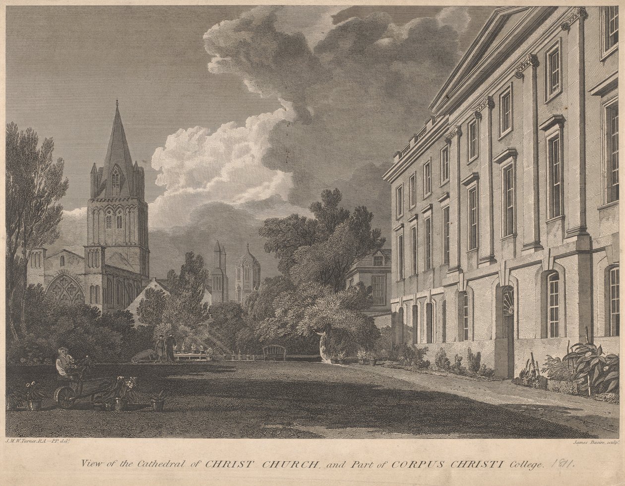 Vue de la cathédrale de Christ Church et d