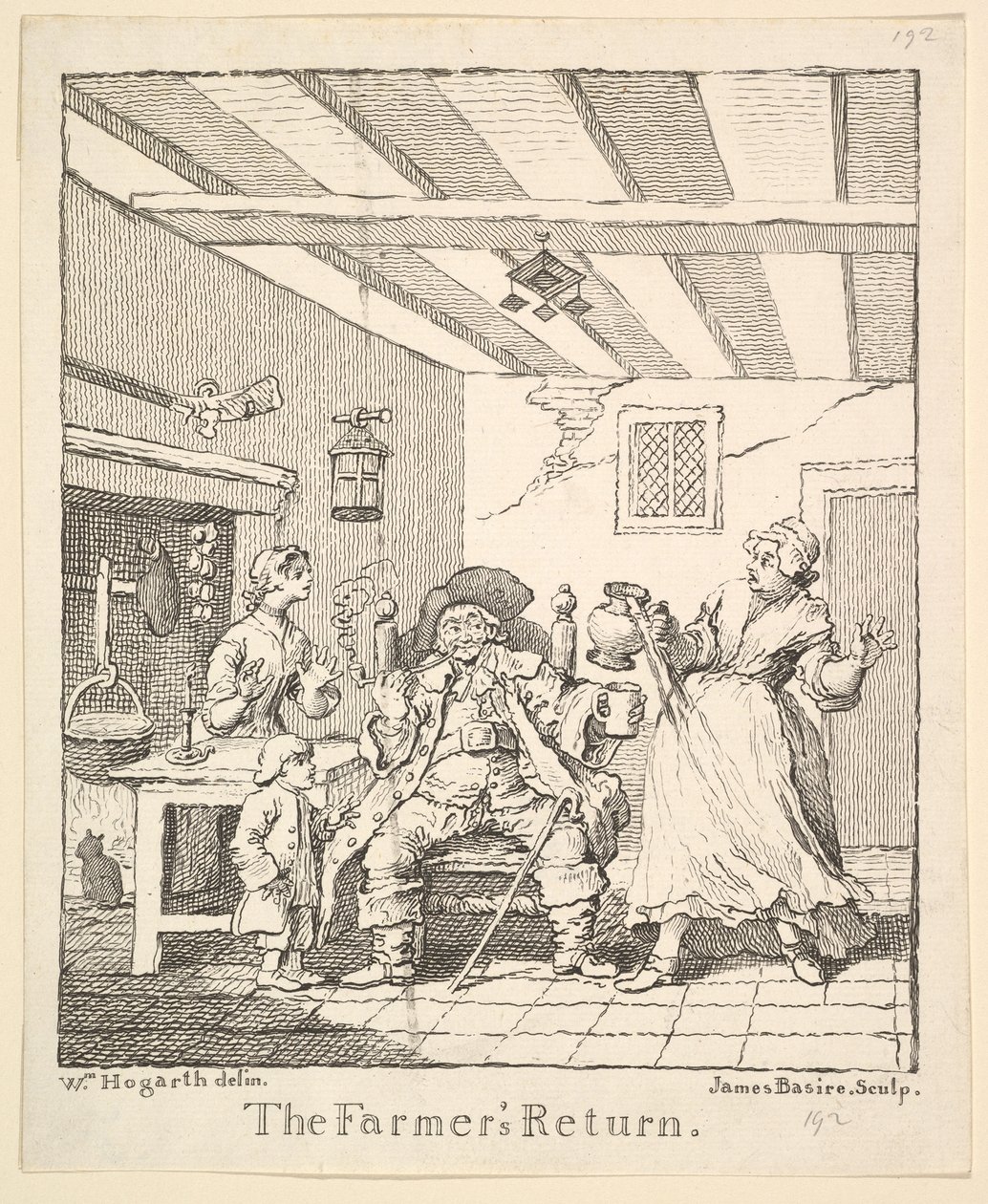Frontispice de Le Retour des fermiers - James Basire I