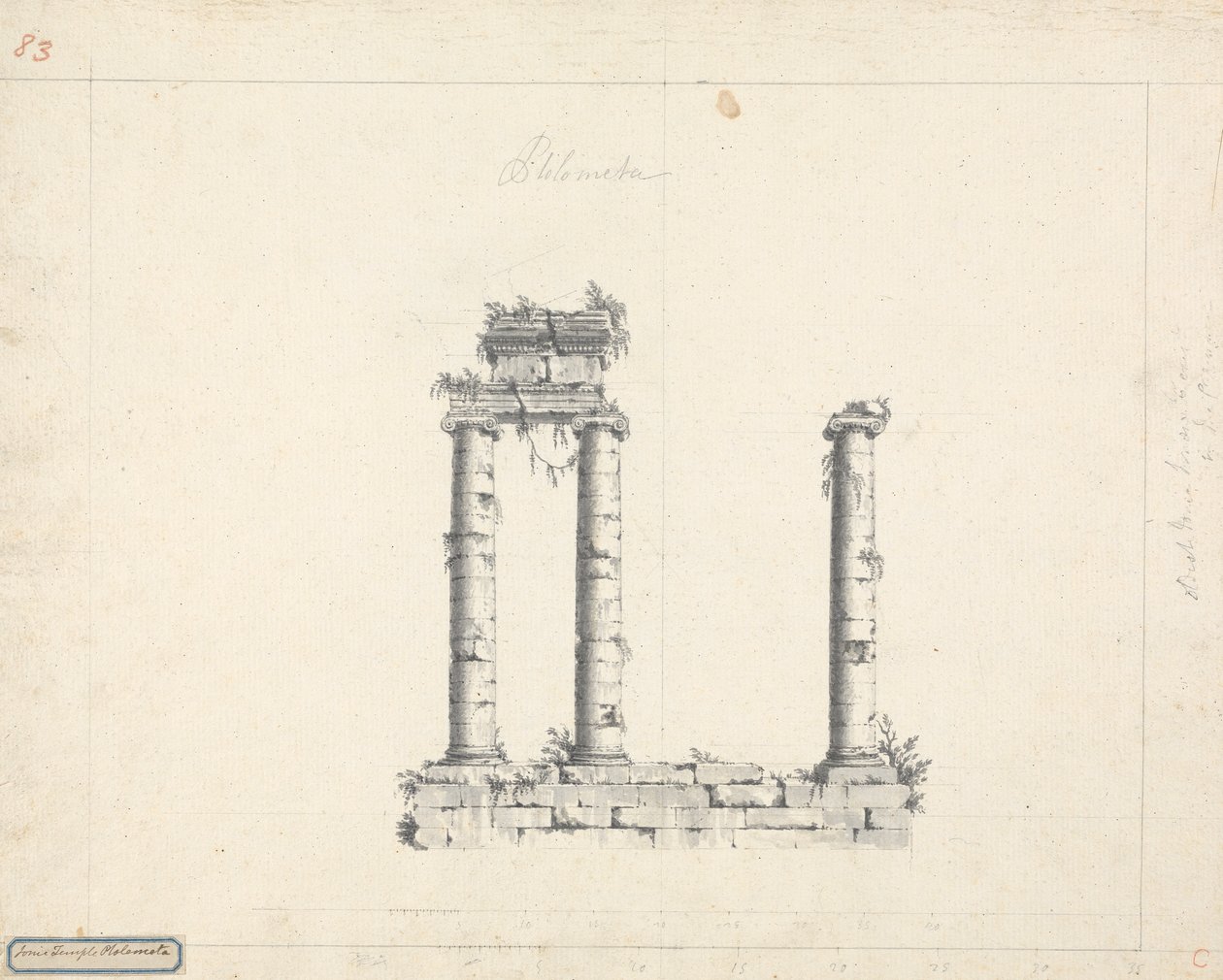 Temple ionique Ptolmeta - James Bruce