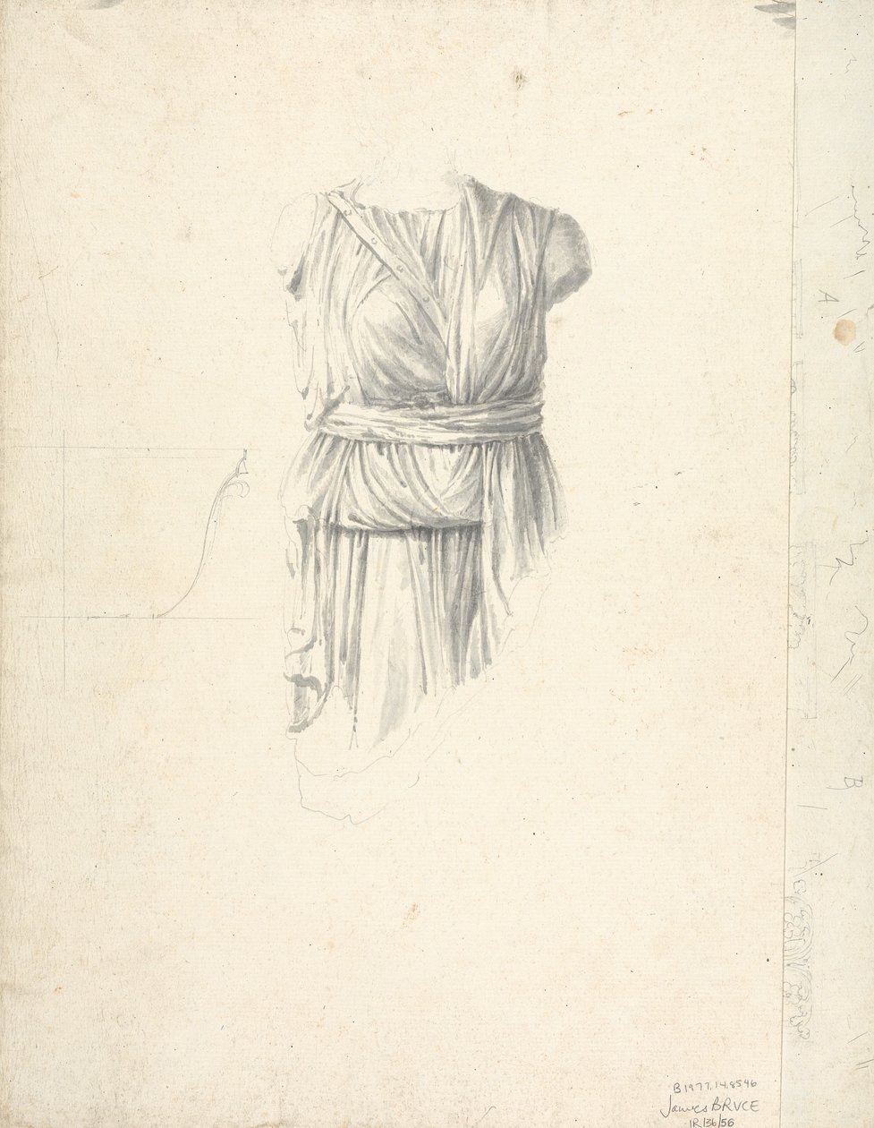 N° 23 dessins de détails ornementaux de chapiteaux - James Bruce