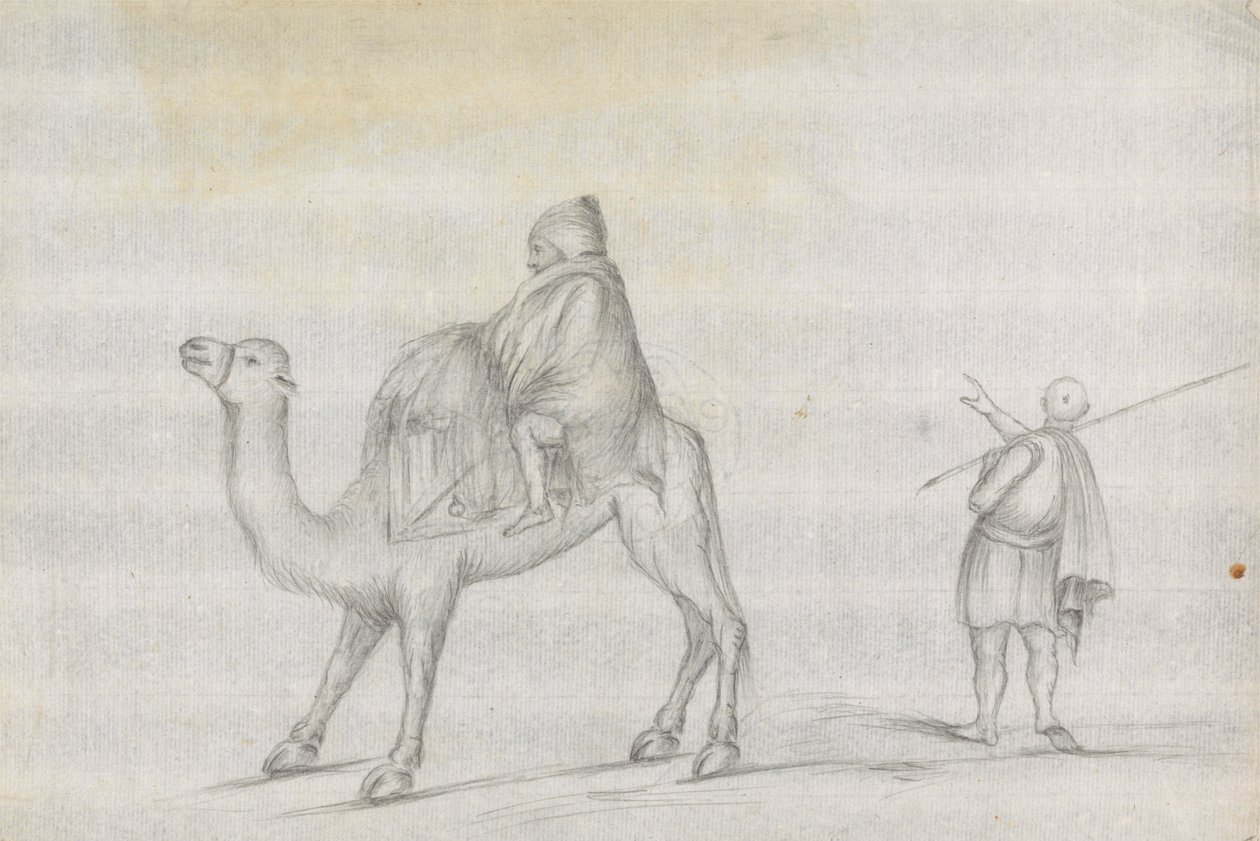 Voyageur et un homme sur un chameau - James Bruce