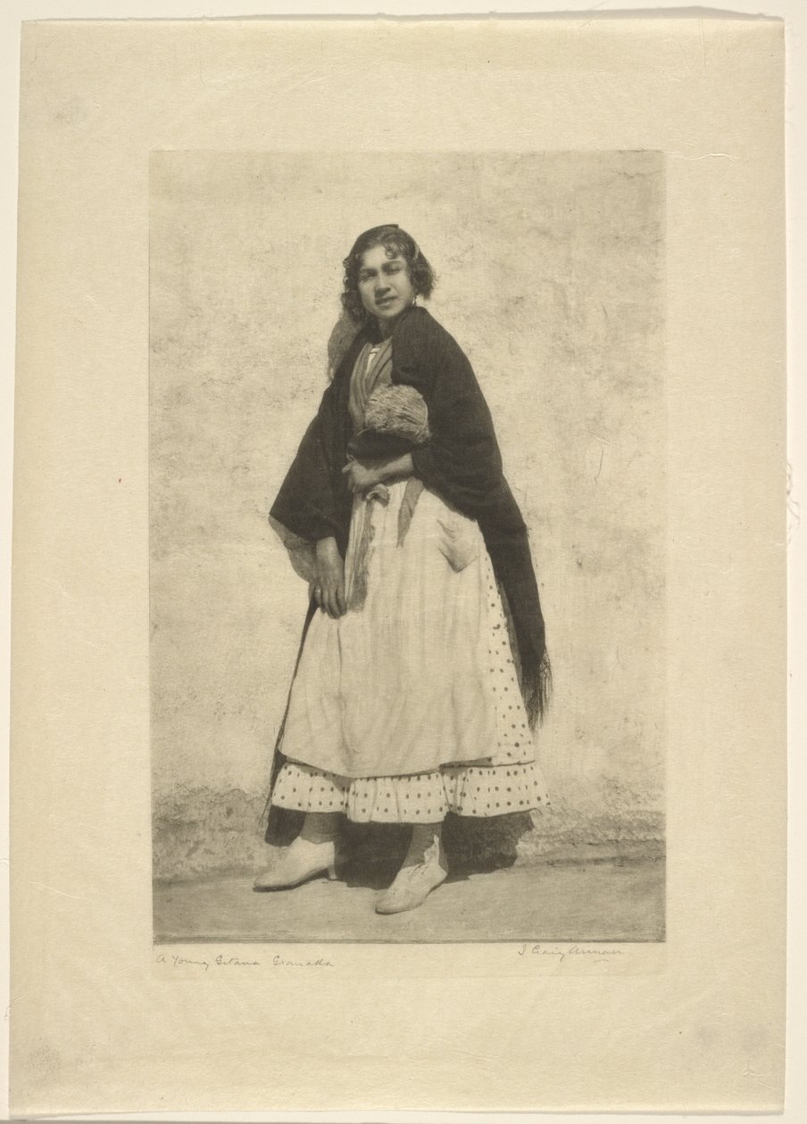 Une jeune Gitana, Grenade - James Craig Annan