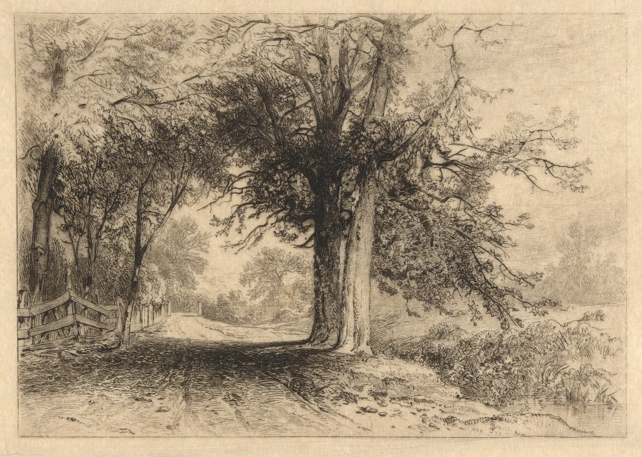 Un chemin de ferme, janvier 1887, Opus 2 - James David Smillie