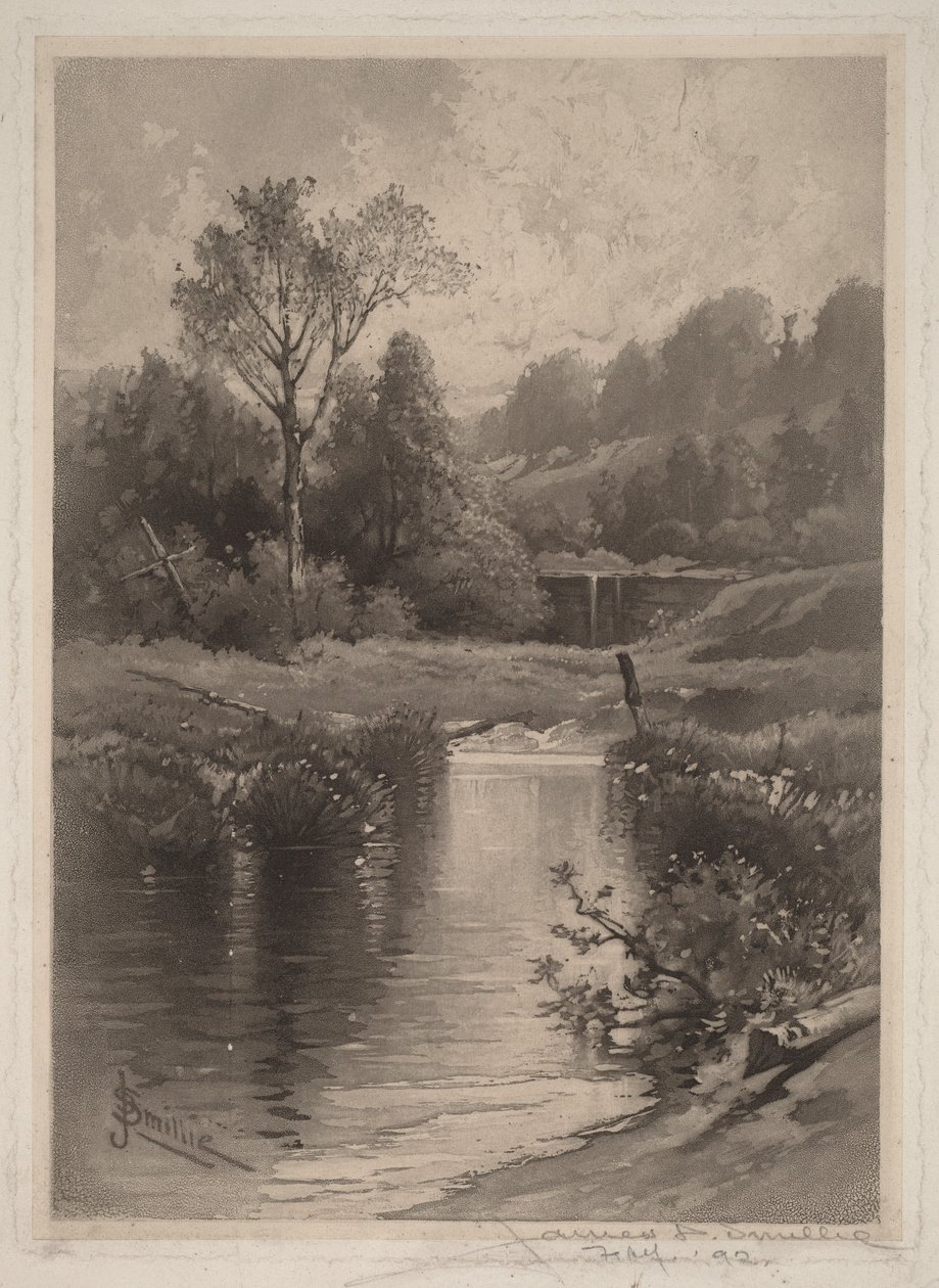 Un vieux barrage près de Montrose - James David Smillie