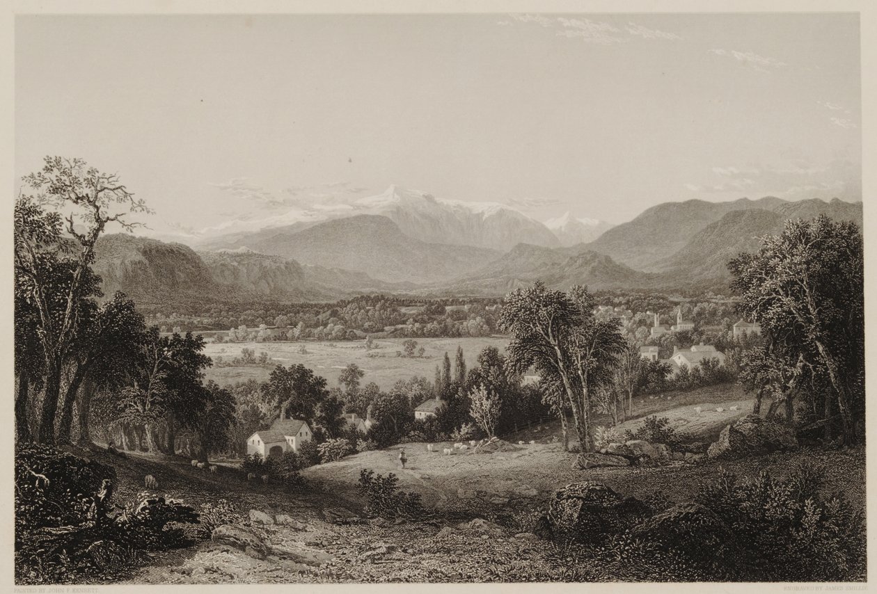 Mont Washington depuis la vallée de Conway, d