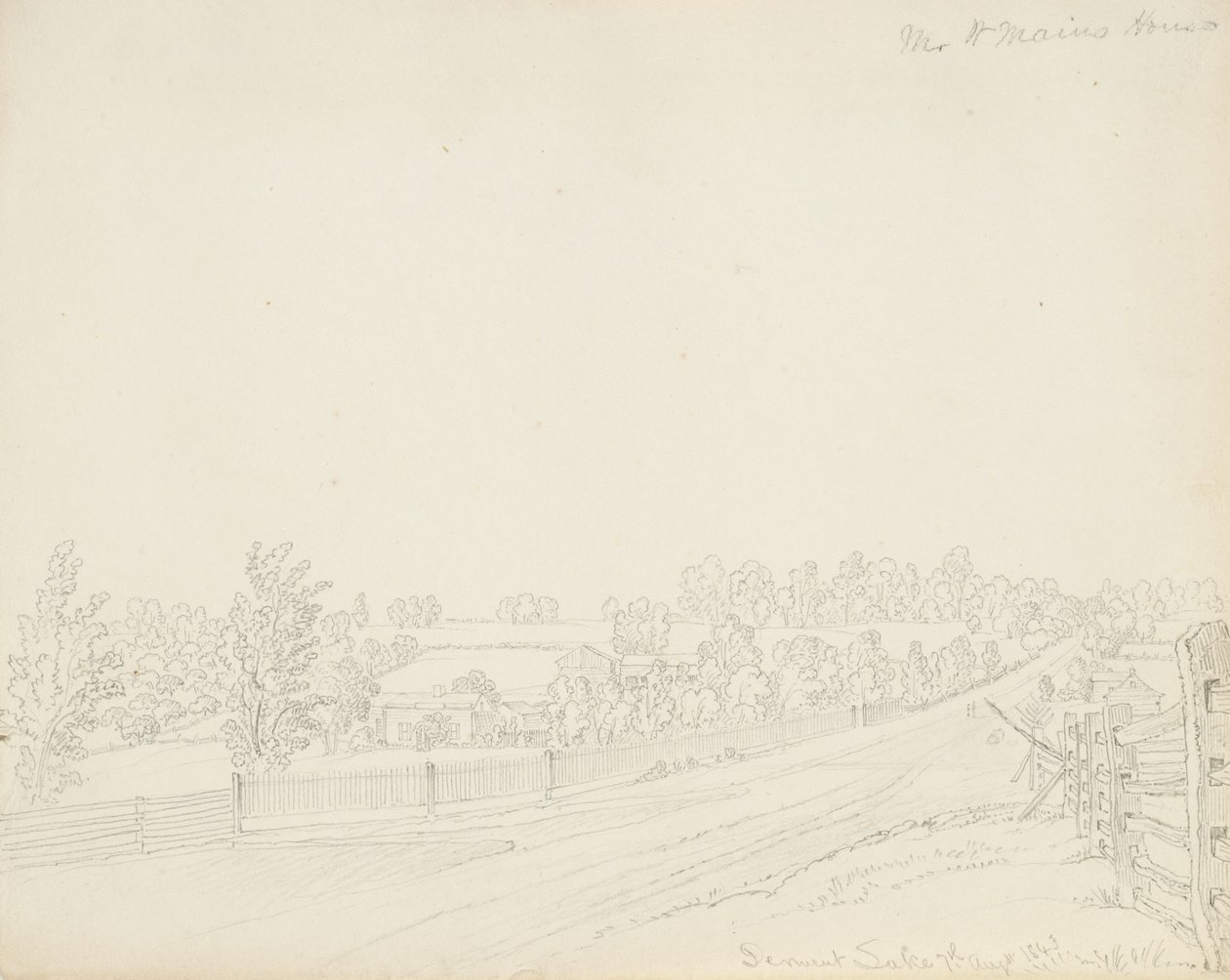 Maison de M. W. Mains, lac Derwent - James David Smillie