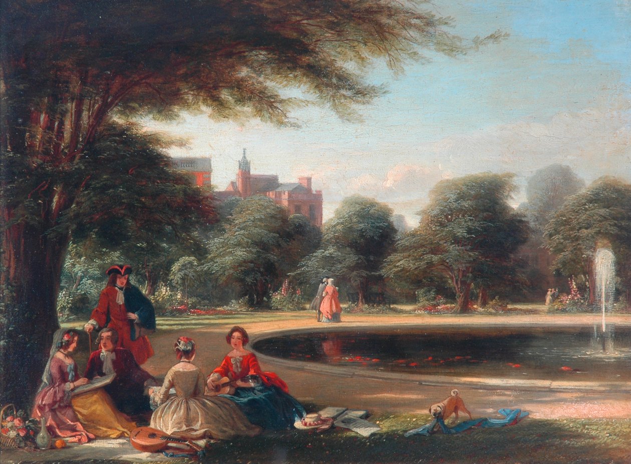 Hampton Court, la Fontaine - James Digman Wingfield