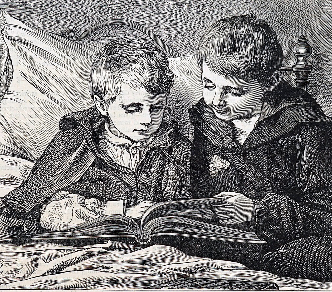Illustration représentant des frères - James Dromgole Linton
