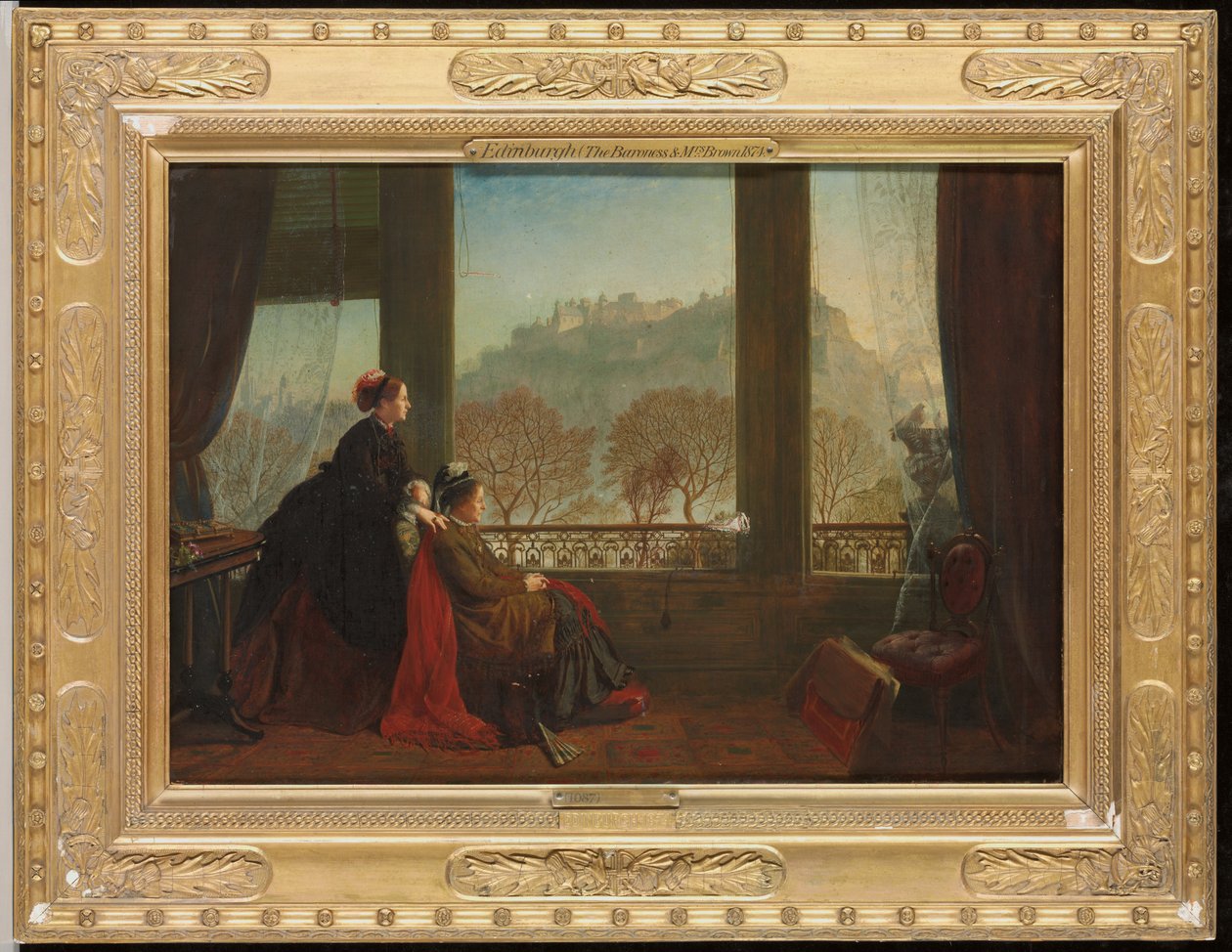Portrait de la baronne Burdett Coutts et de sa compagne Mme Brown, Édimbourg, 1874 - James Drummond