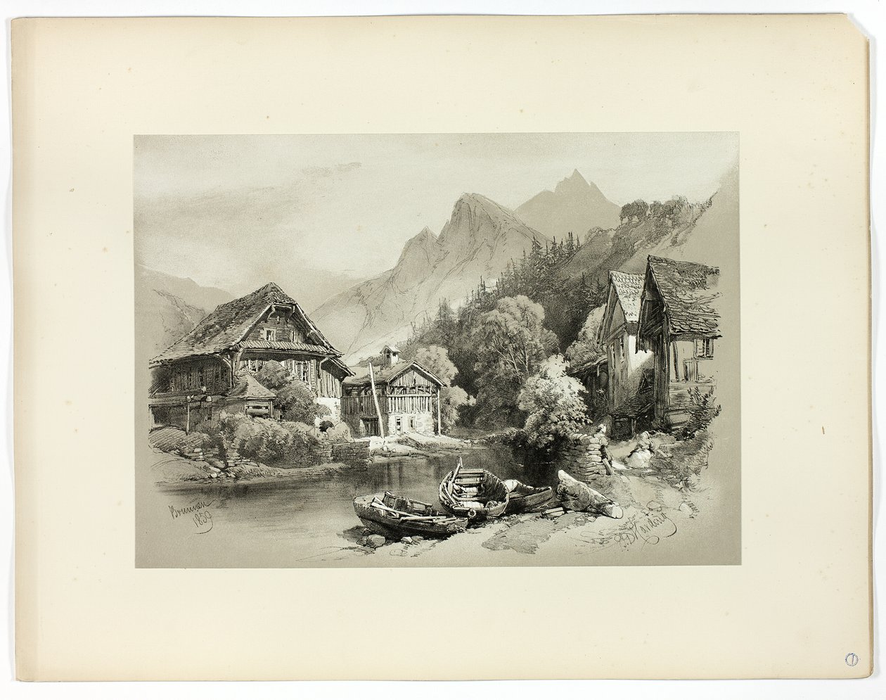 Brunnen, de Sélections Pittoresques - James Duffield Harding